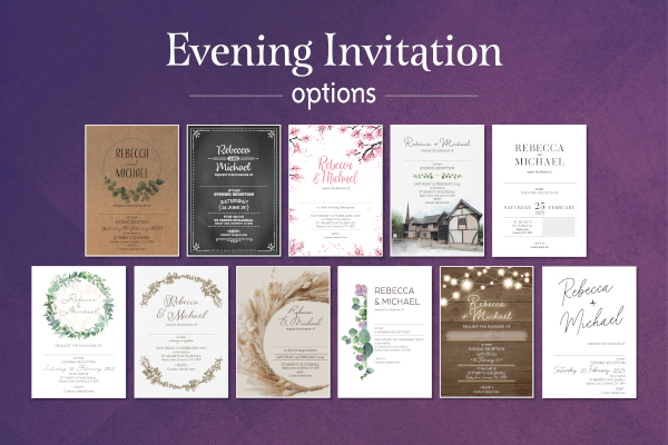 Evening invite options