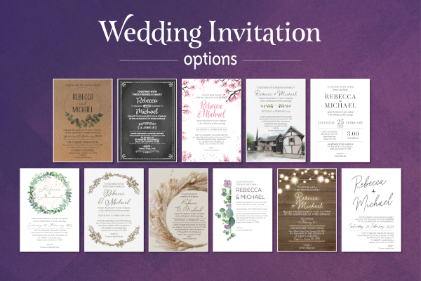 Wedding invite options